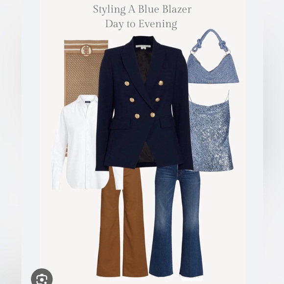 Lauren Ralph Lauren Dark Blue Blazer with Gold Accents - Picture 9 of 9